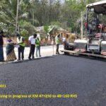 08.02.21-DBM Laying in progress at KM 47+250 to 48+160 RHS.