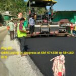 08.02.21-DBM Laying in progress at KM 47+250 to 48+160 RHS....