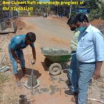 15.02.21-Box Culvert Raft concrete in progress at KM.37+651LHS