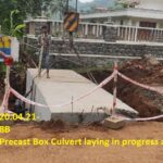 20.04.21-Precast Box Culvert laying in progress at KM 39+578LHS.