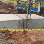 20.04.21-Precast Box Culvert laying in progress at KM 39+578LHS..